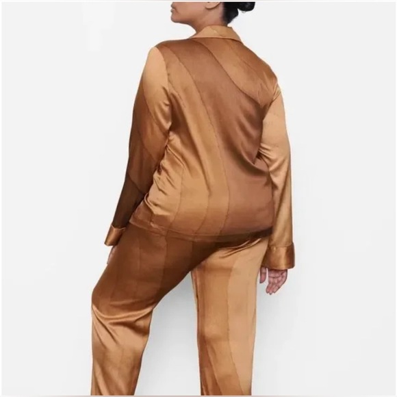 SKIMS Silk Sleep Pant NUDE PRINT (2X) Style#:AP-PNT-1141 - Picture 3 of 9